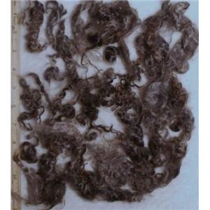 Mohair washed adult medium gray wavy 3-6"  4 oz 24476