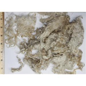 2-5"  wavy partially washed for weft fine mohair 2 oz doll hair  26132