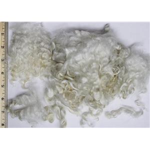 3-5" satiny high luster curly washed fine mohair  1 oz doll hair  26164