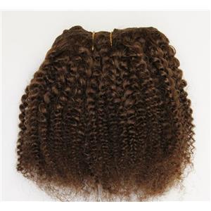 Brown 6 bebe curl tight curl - mohair weft coarse 6-8" x200" 26381 FP