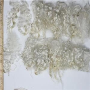 Mohair washed  adult Natural white sorted curls 3-6" 1 oz 26757
