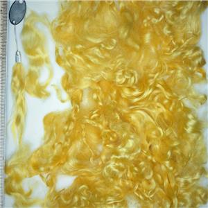 yellow NR-P Mohair curls 1 oz  fine adult 3-5" 26759
