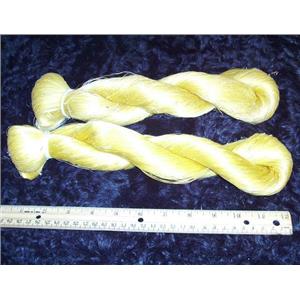 yellow silk fiber Raw 100 g  3.6 oz natural golden tone 22528