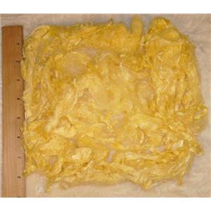 1 oz dyed soy silk fiber light golden Yellow 22782