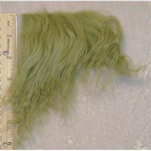 Avacado green tibetan lambskin sample 23666