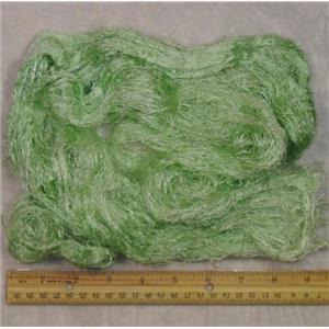 bombex silk fibers 14 g  0.5 oz dyed light green 23818