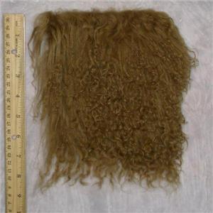 2 "sq Dark honey tibetan lambskin wig no seam  23951