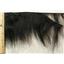 Black feathered short human hair weft 3-5"x 130"  24194