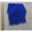 7" sq Cobalt blue Tibetian lambskin to make wig  seam  24972