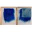 5 1/2 "sq Cobalt blue  tibetan lambskin wig several seams remnant  24979