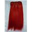 Red straight mohair weft coarse 6-8" x100" 25894 HP