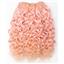 Pink curly mohair weft coarse  7-8" x200"  26465  FP