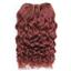 Dark auburn red 33 curly mohair weft coarse  7-8" x200"  26604  FP