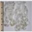 Mohair raw white fine adult short remnant lot  slightly wavy 2.7 oz 1-3" 26663