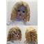 Mohair Wig sausage curls hand sewn blonde sz 9 "  11994