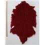 Half pelt Carmine red Tibetan lambskin  24550