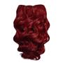 Red wavy mohair weft coarse  6-8" x200"  25896  FP