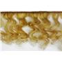 mohair weft coarse unglazed Gold 27 curly hair 4-7"x 50"  25624  QP