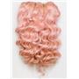 Pink wavy mohair weft coarse  7-8" x200"  26456  FP