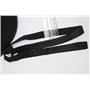 Crownette trims satin finish fold over elastic black 3/4" 1 yd 26700