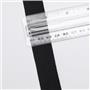 Crownette trims matt finish fold over elastic black 15/16" 1 yd 26702