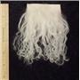 Natural white straighter hair  tibetan lambskin scrap sample  25504