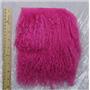 2" sq fuschia 2 tibetan lambskin doll hair no seam 23876