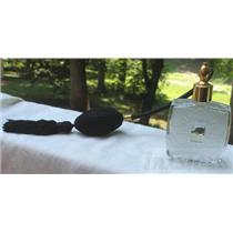 Glass Frosted Textured Leaf Perfume Bottle w/ Atomizer