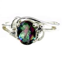 SR176, Mystic Fire Topaz, 925 Sterling Silver Ring