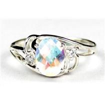 SR176, Mercury Mist Topaz, 925 Sterling Silver Ring