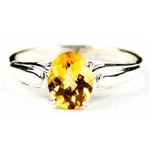 SR058, Citrine, 925 Sterling Silver Ring