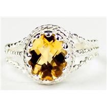 Citrine, 925 Sterling Silver Ring, SR070