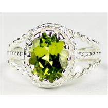 Peridot, 925 Sterling Silver Ring, SR070