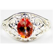 Twilight Fire Topaz, 925 Sterling Silver Ring, SR111