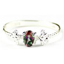 SR192, Mystic Fire Topaz, 925 Sterling Silver Ring