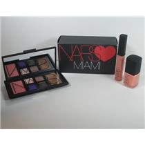 NARS Loves Miami Gift Set Eyeshadow Palette Blush Bronzer Lip Gloss +