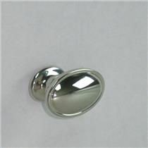 Oval Cabinet Knob Drawer Pull Metal Polished Chrome  - Furniture Handle