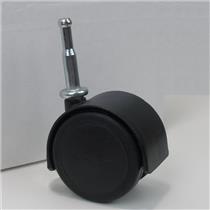 Shepherd Pacer 50mm Black Die-Cast Twin Wheel Grip Neck Swivel Caster 97769