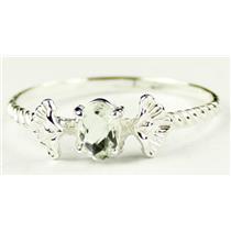 SR192, Green Amethyst, 925 Sterling Silver Ring