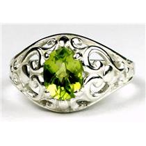 Peridot, 925 Sterling Silver Ring, SR111
