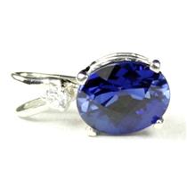 925 Sterling Silver Pendant, Created Blue Sapphire, SP020