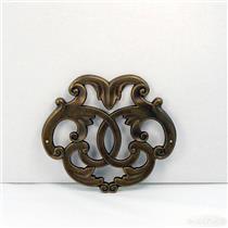 Ornate Furniture Cabinet  Door Drawer Emblem Embellishment Accent Antique Gold