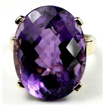 10K, 14K or 18K Gold Ladies Ring, Brazilian Amethyst, R217