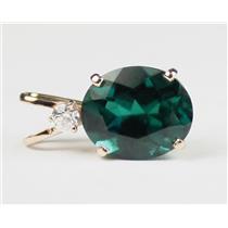 P022, Hydrothermal Emerald, 14K Gold Pendant