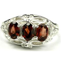 SR163, Mozambique Garnet, Sterling Silver Ring