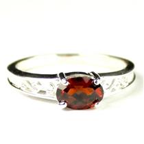 SR362, Mozambique Garnet, 925 Sterling Silver Ring
