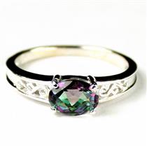 SR362, Mystic Fire Topaz, 925 Sterling Silver Ladies Ring