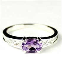 SR362, Amethyst, 925 Sterling Silver Ladies Ring