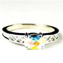 SR362, Mercury Mist Topaz, 925 Sterling Silver Ladies Ring