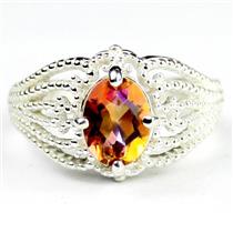 SR365, Twilight Fire Topaz, 925 Sterling Silver Ladies Ring